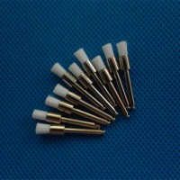 TM Global equipment Prophy brush flat, latch type, clear nylon 100 pcs.